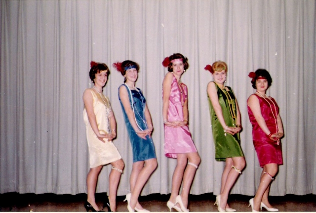 Seaholm Dancers 1962 (Sue Irish, Rosemarie (Possie) Collins, Sandi Strom, Randy Sims & Averil Allen