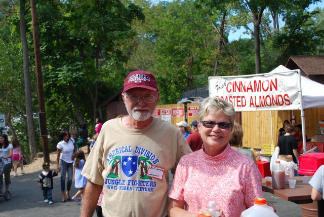 Bill Semar and Cindy Roberts.  The cider, donuts and friendship were great!