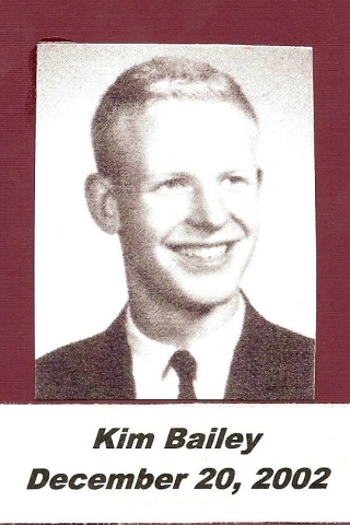 Kim Bailey died on December 20th, 2002