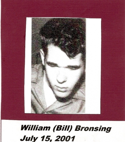William (Bill) Bronsing
July 15, 2001