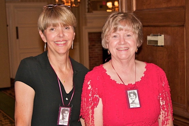 Ellen Webster Goff and Elaine Bishop Evans
